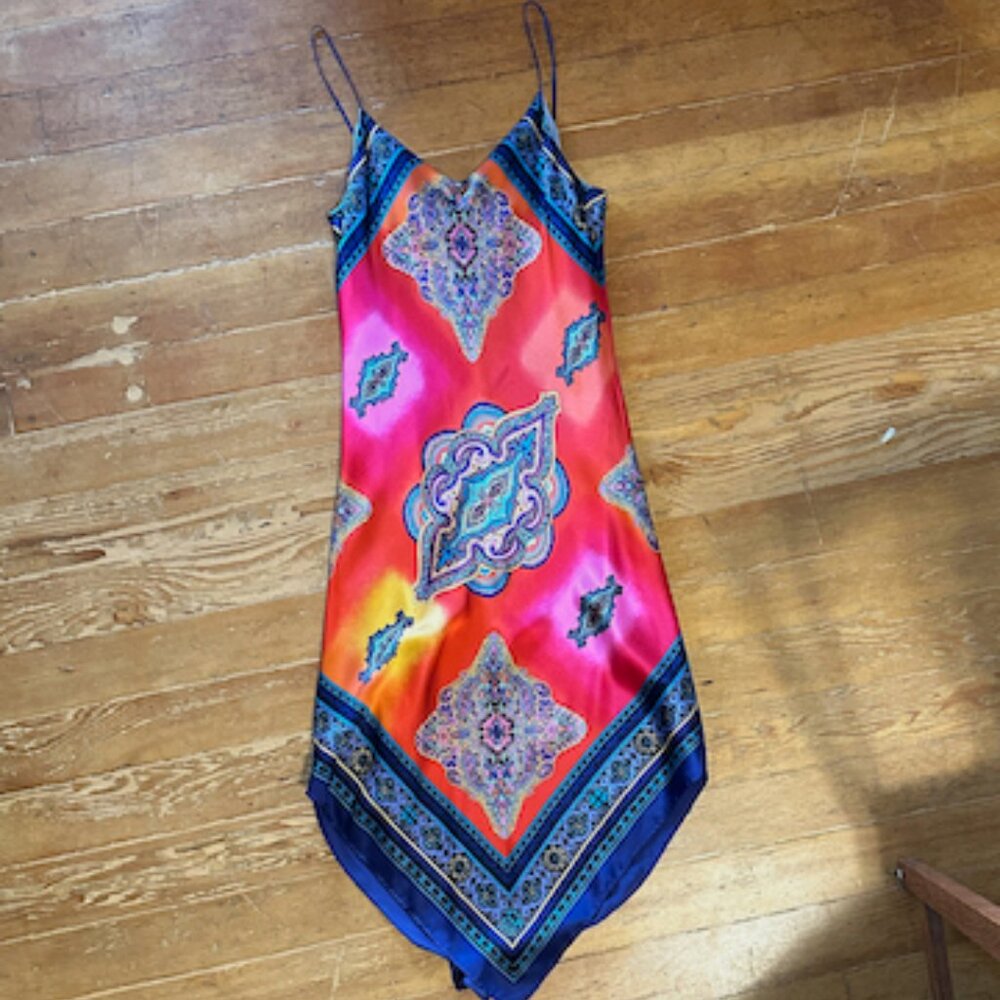 90's silk slip dress